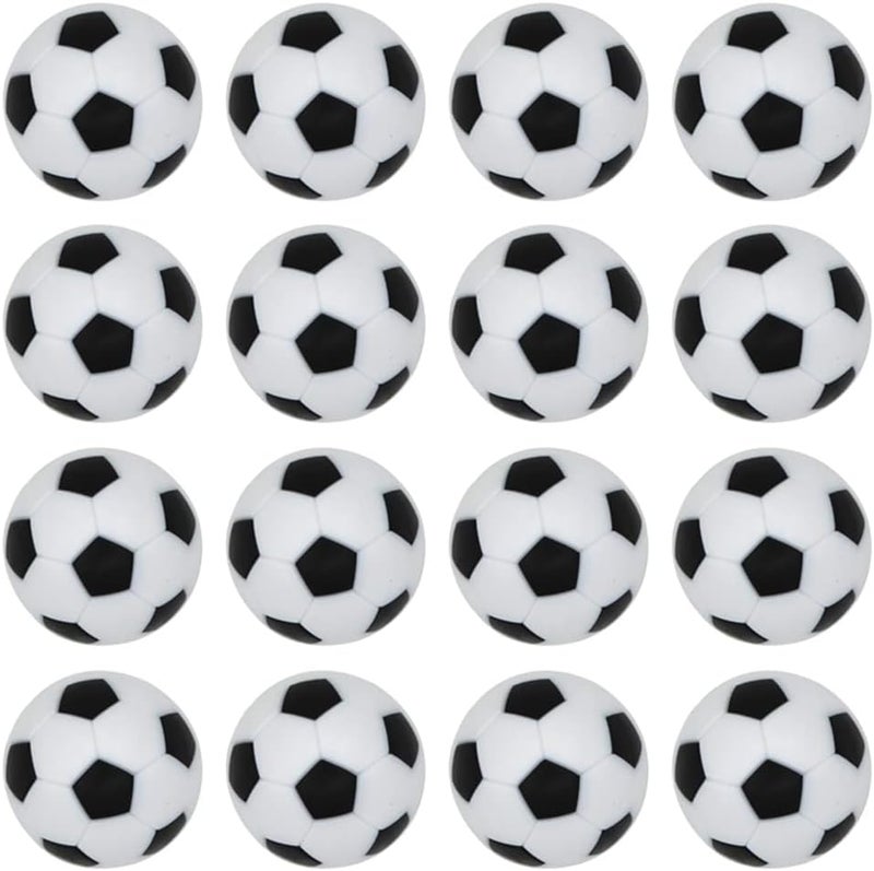 BQSPT 32mm Foosball Balls Foose Balls Table Soccer Game Replacement Foosballs 16pcs,Foosball Official 32mm Mini Table Footballs Ball Accessory Black(16 Pack) - Image 1